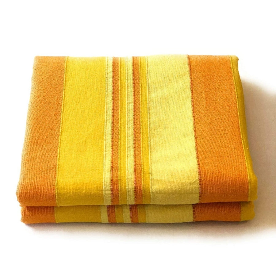 COTTON BEDSHEET WITH 2 NOS OF PILLOW COVERS - STRIPPED - KING SIZE