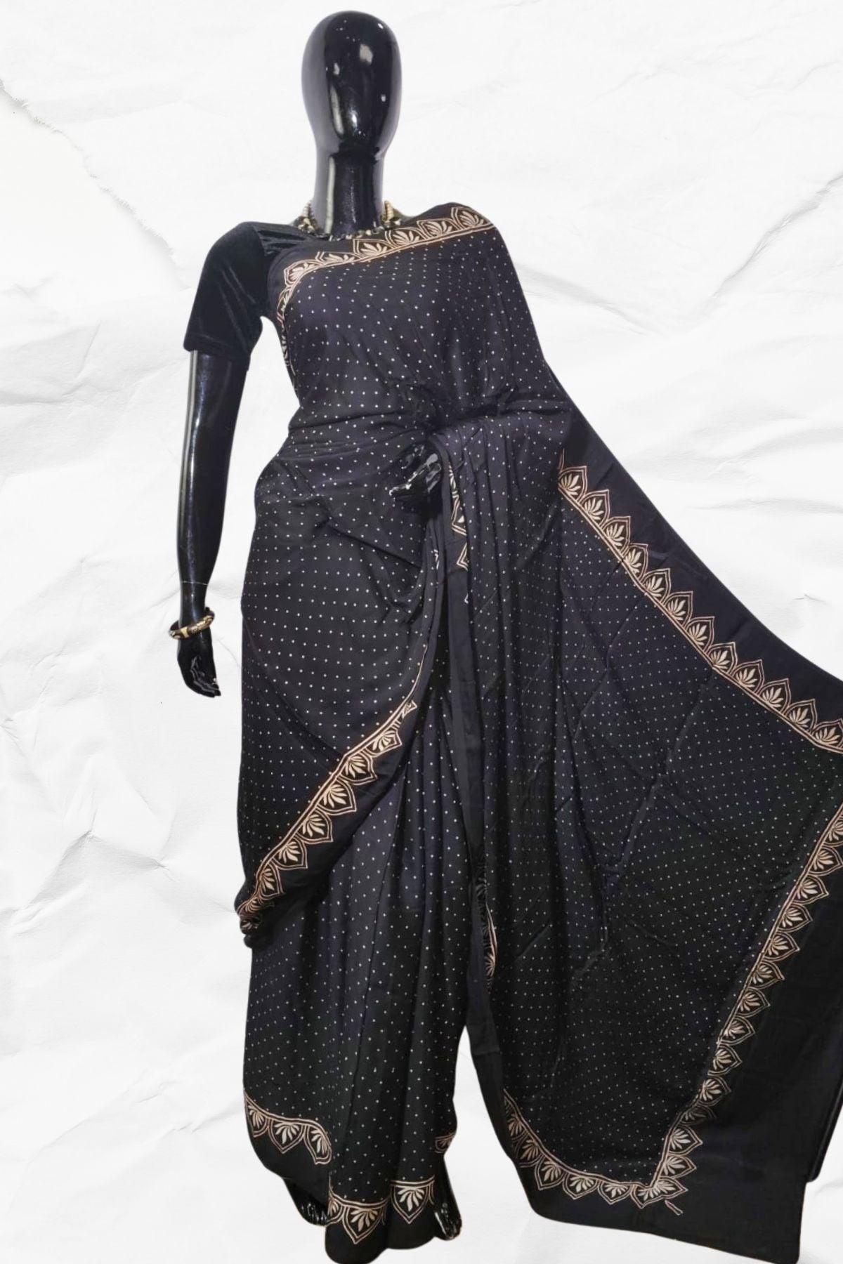 AJRAKH IN MODAL SILK (MD-AJ-KD-120) - BLOCK PRINTED