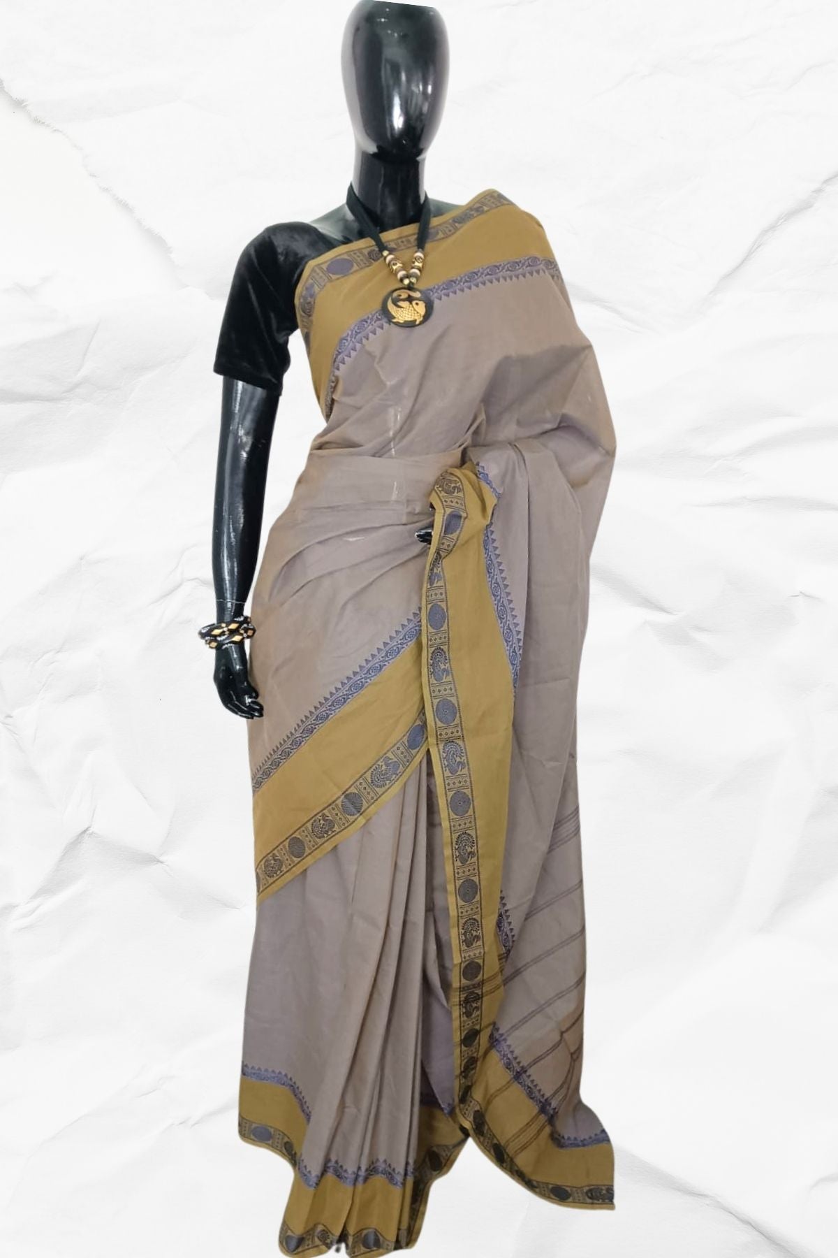 KANCHIPURAM COTTON SAREE (KP-06)