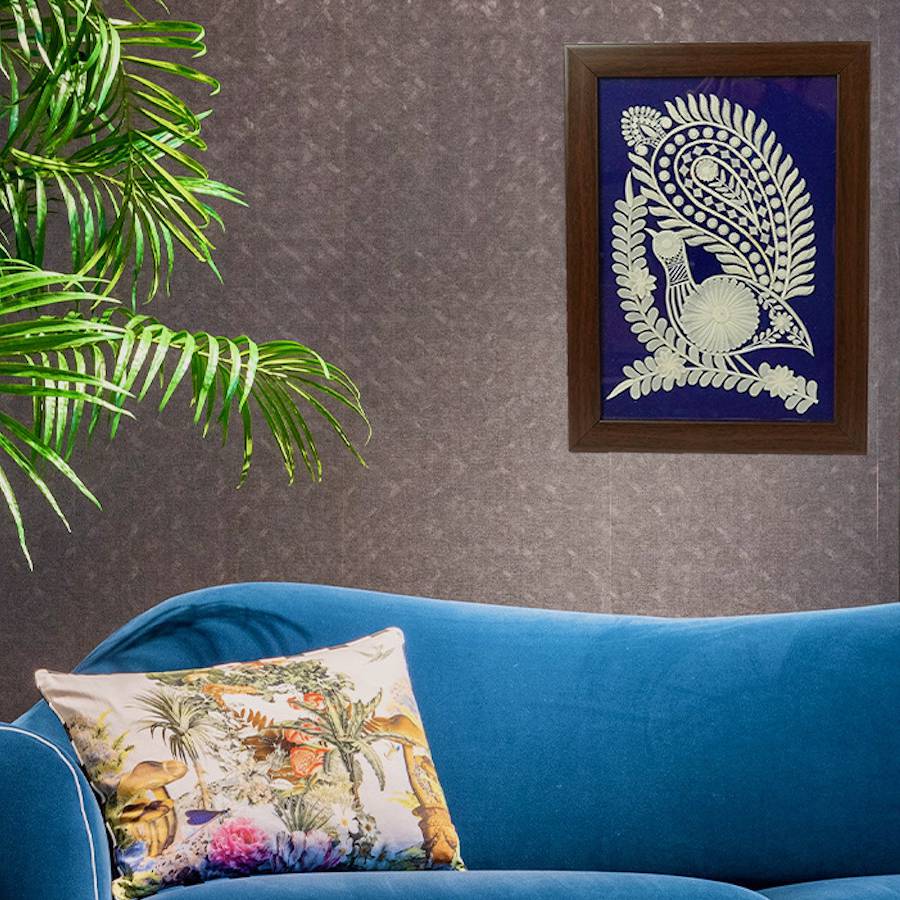 SHOLA PEACOCK WALLART