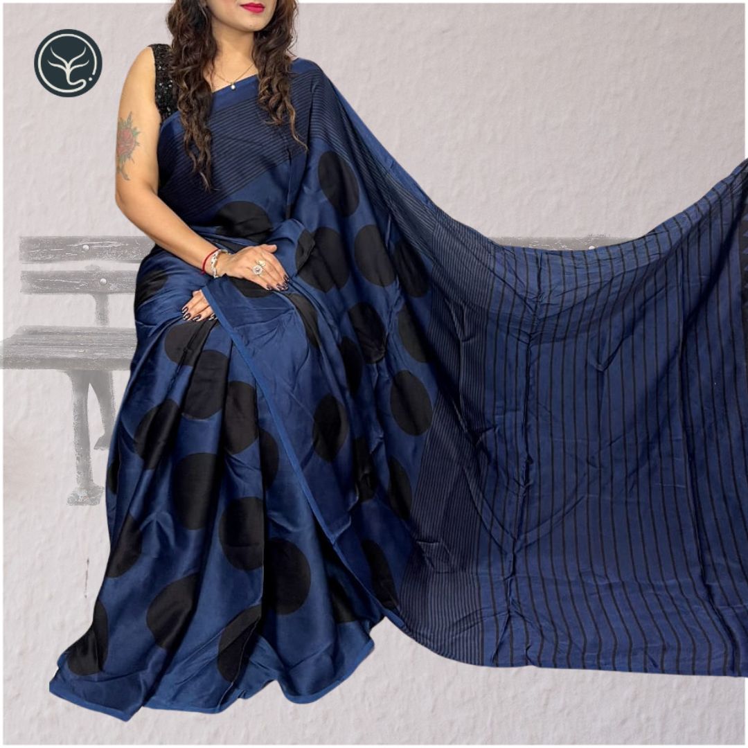 AJRAKH IN MODAL SILK (MD-AJ-KD-90) - BLOCK PRINTED