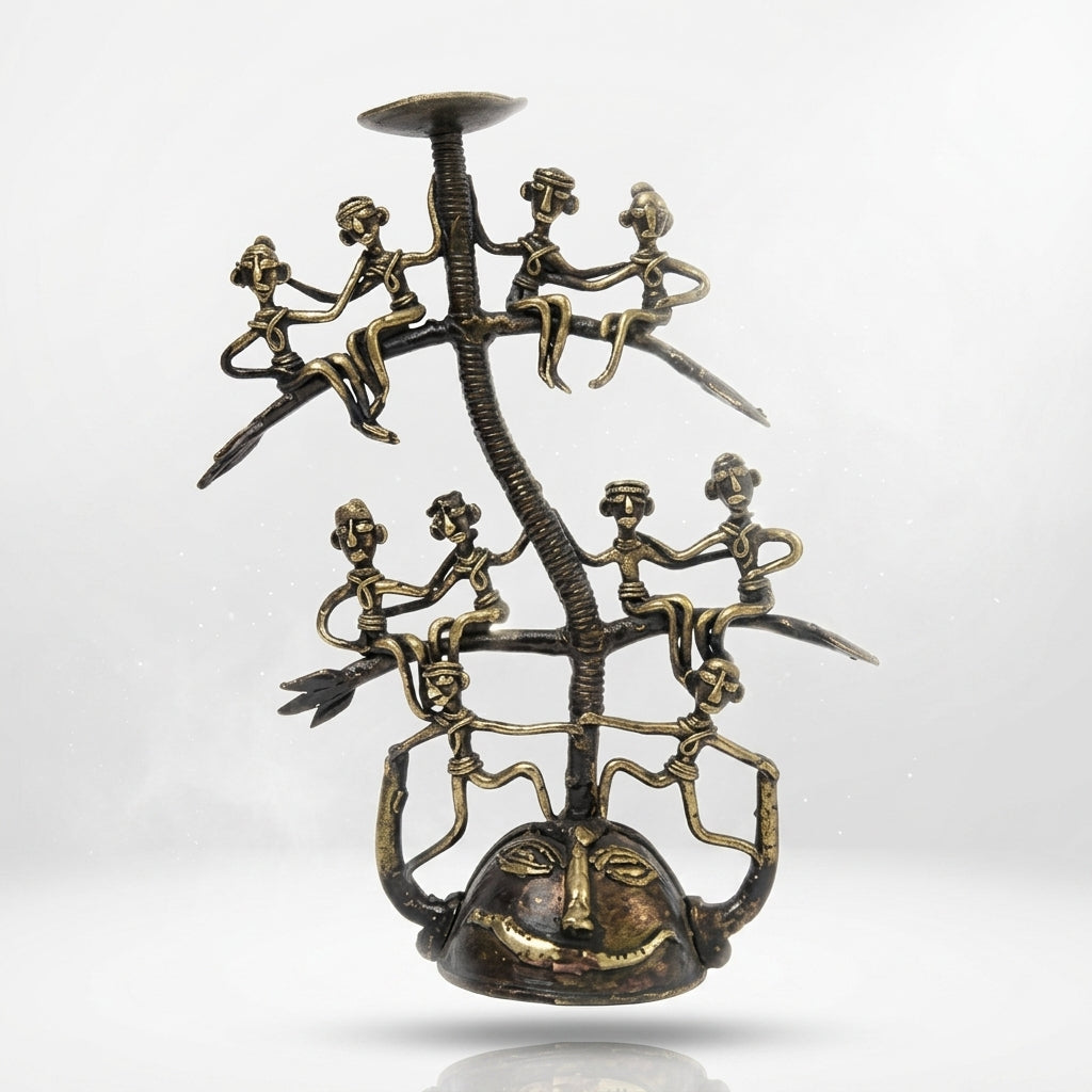 DHOKRA TRIBE CANDLE HOLDER