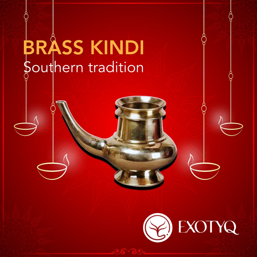 BRASS KINDI OR VESSEL WITH SPROUT