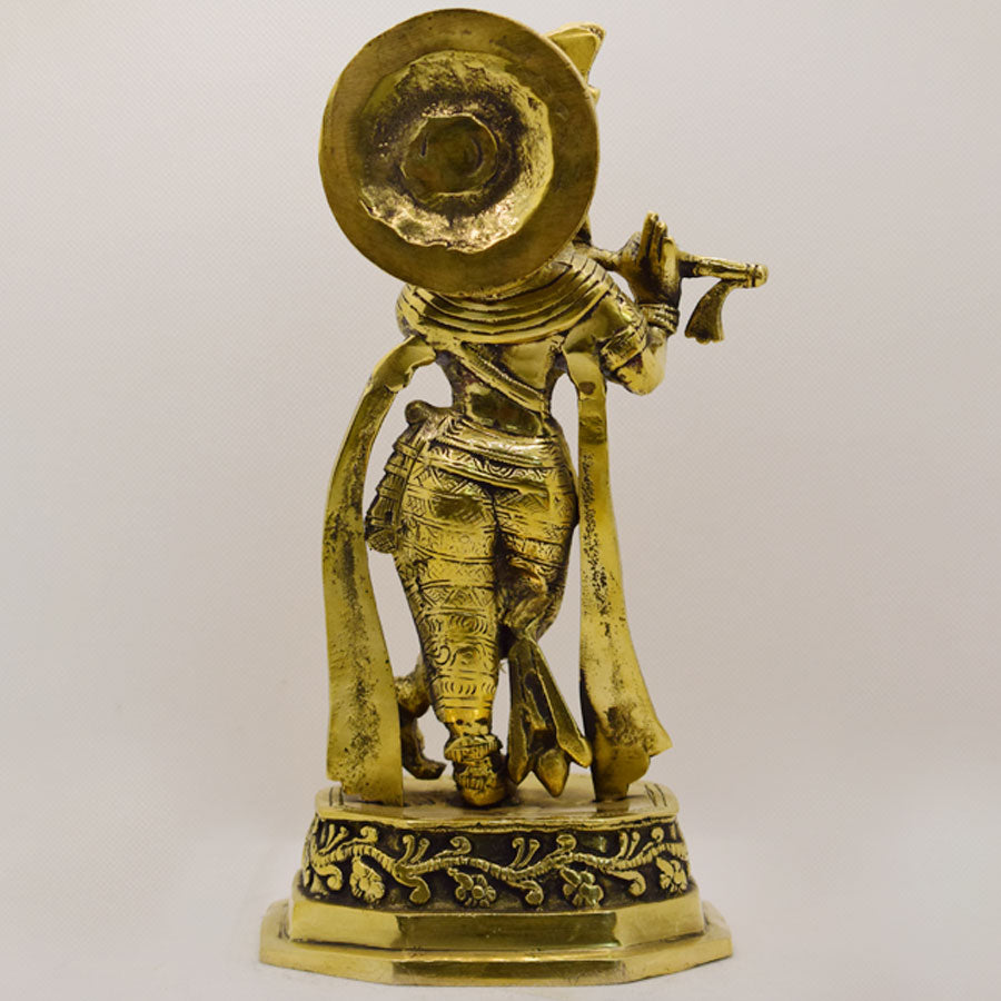 BRASS LORD KRISHNA STANDING