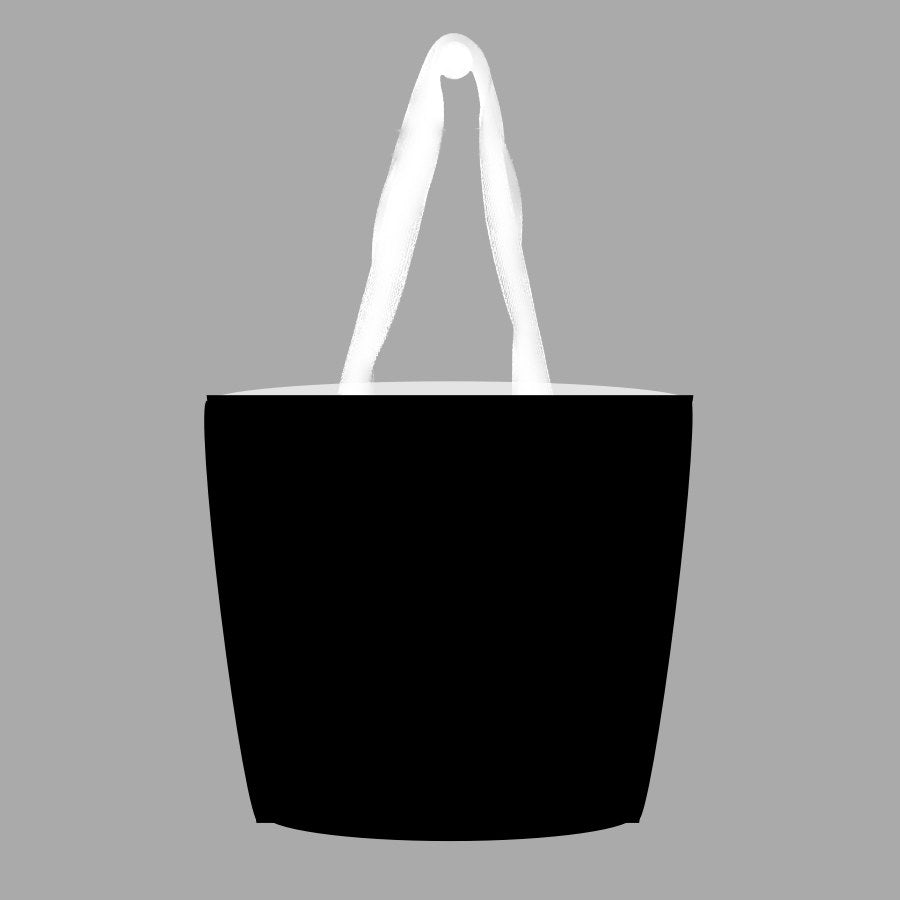 Canvas Personality Tote Bag Plain Black
