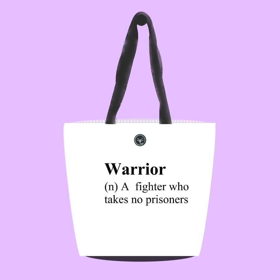 Canvas Personality Tote Bag Warrior