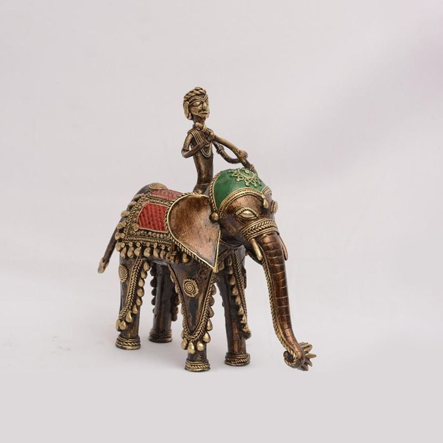 DHOKRA ELEPHANT WITH A MAHOUT