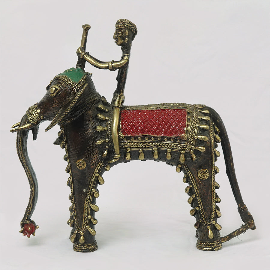 DHOKRA ELEPHANT WITH A MAHOUT