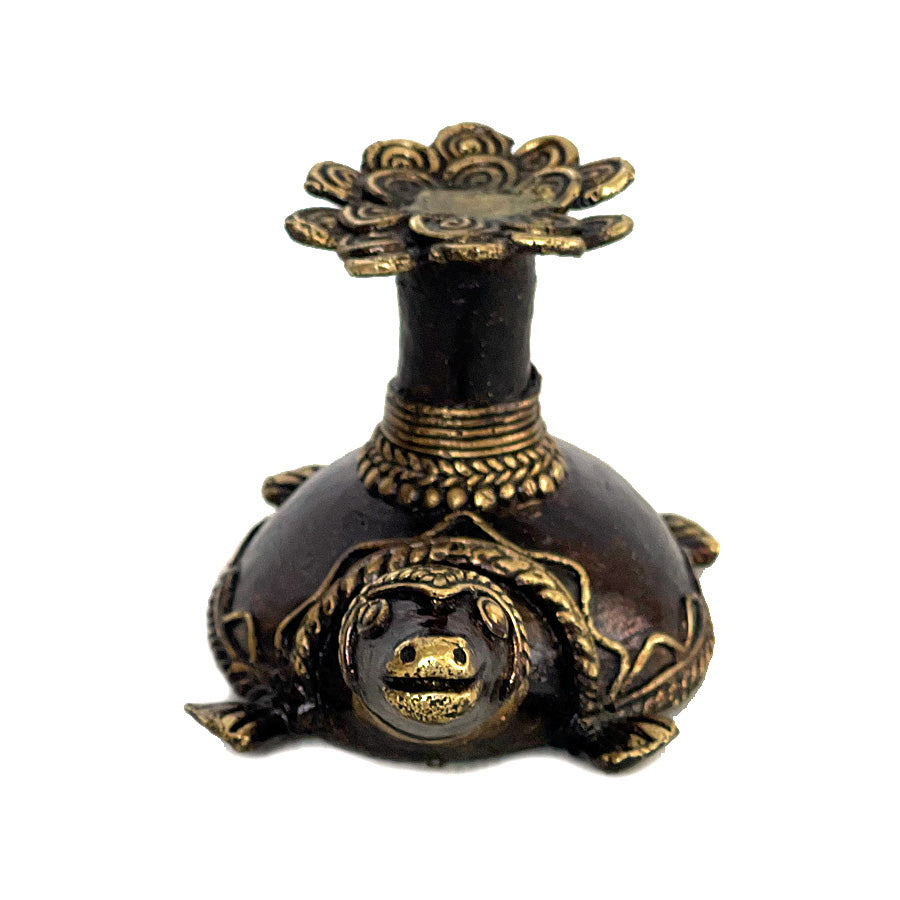 DHOKRA TORTOISE CANDLE HOLDER