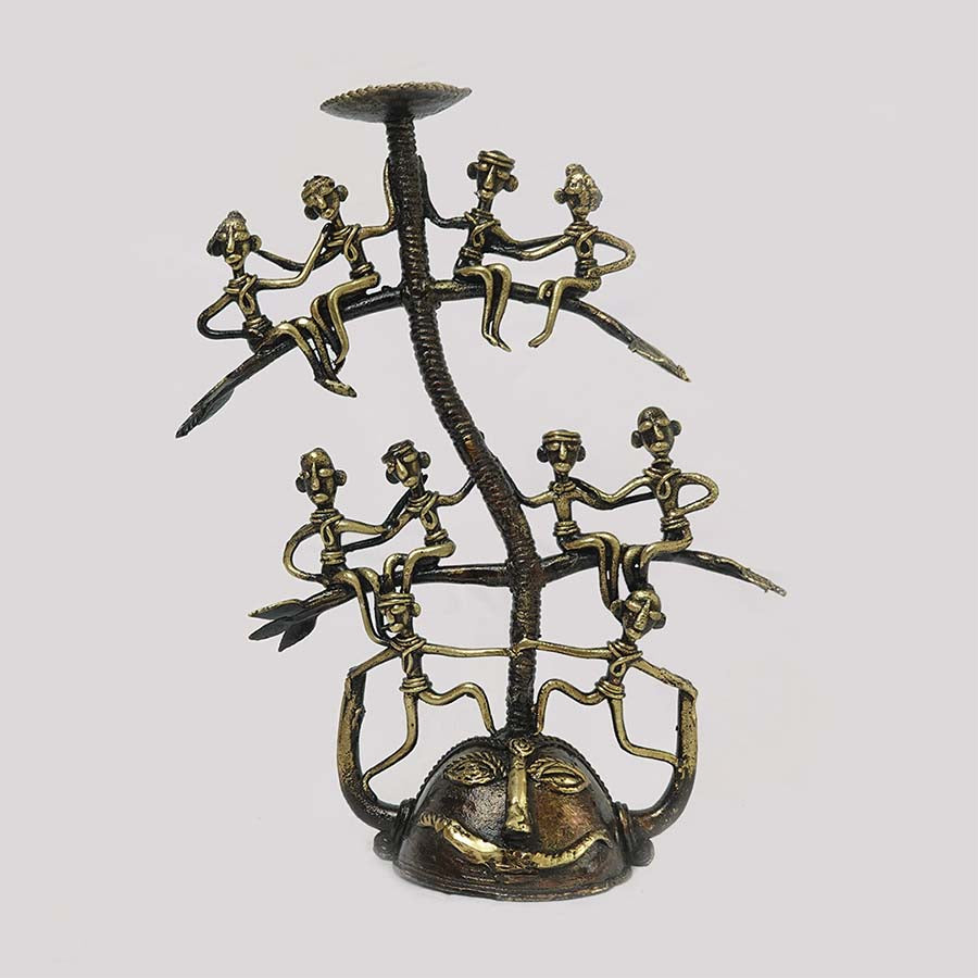 DHOKRA TRIBE CANDLE HOLDER