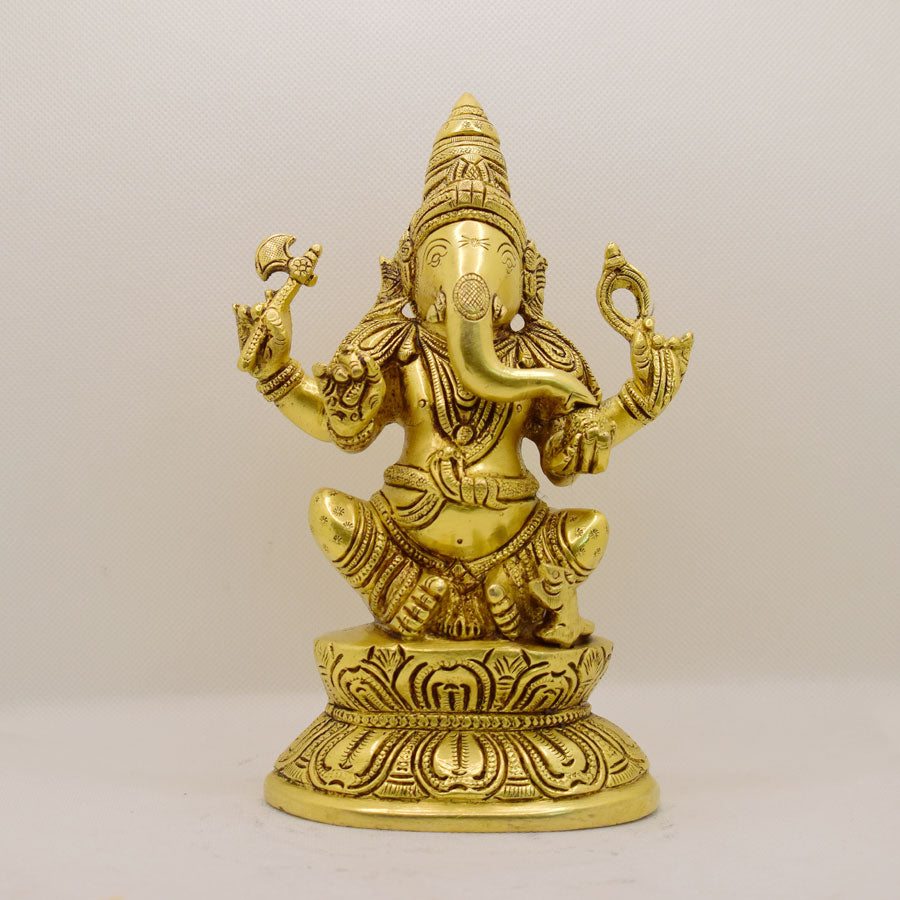 FINE QUALITY TRADITIONAL BRASS GANESHA