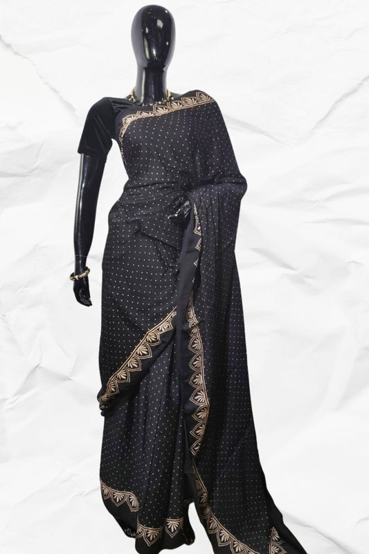 AJRAKH IN MODAL SILK (MD-AJ-KD-120) - BLOCK PRINTED