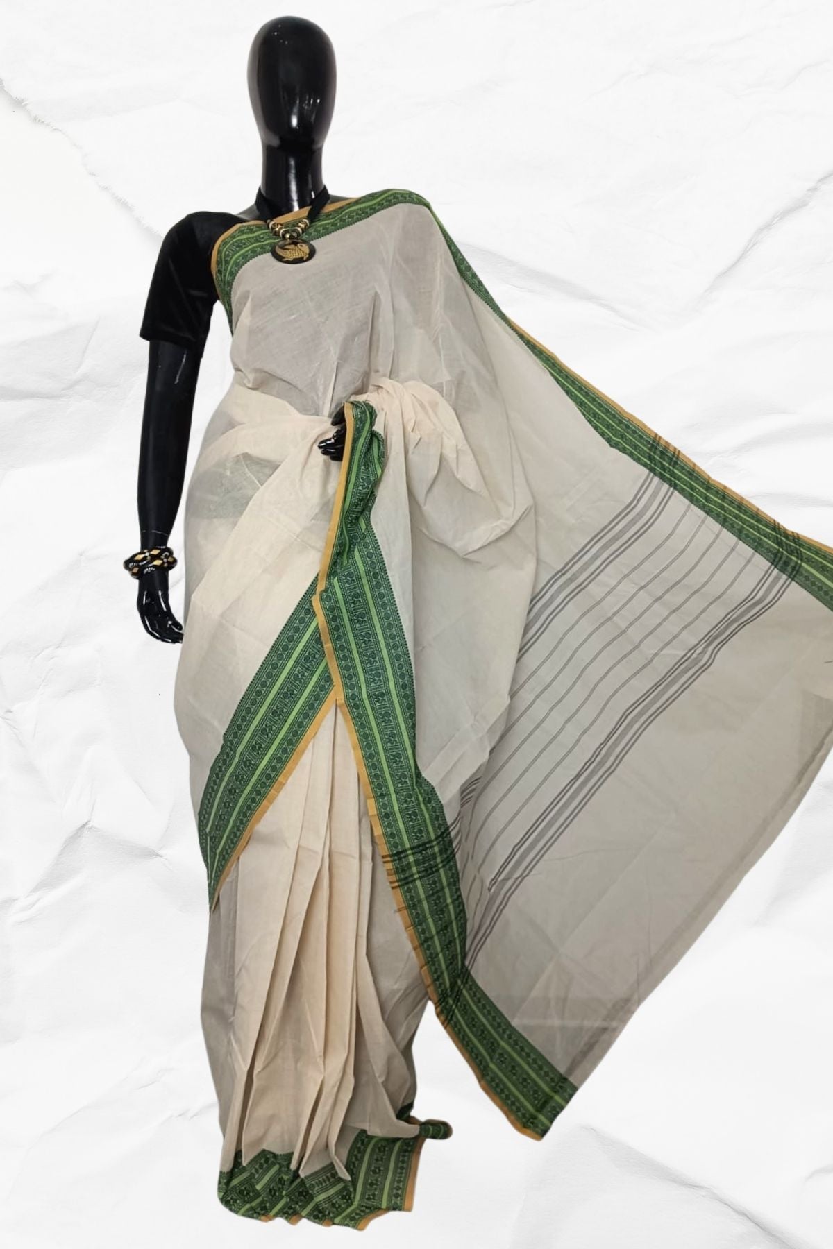 KANCHIPURAM COTTON SAREE (KP-07)
