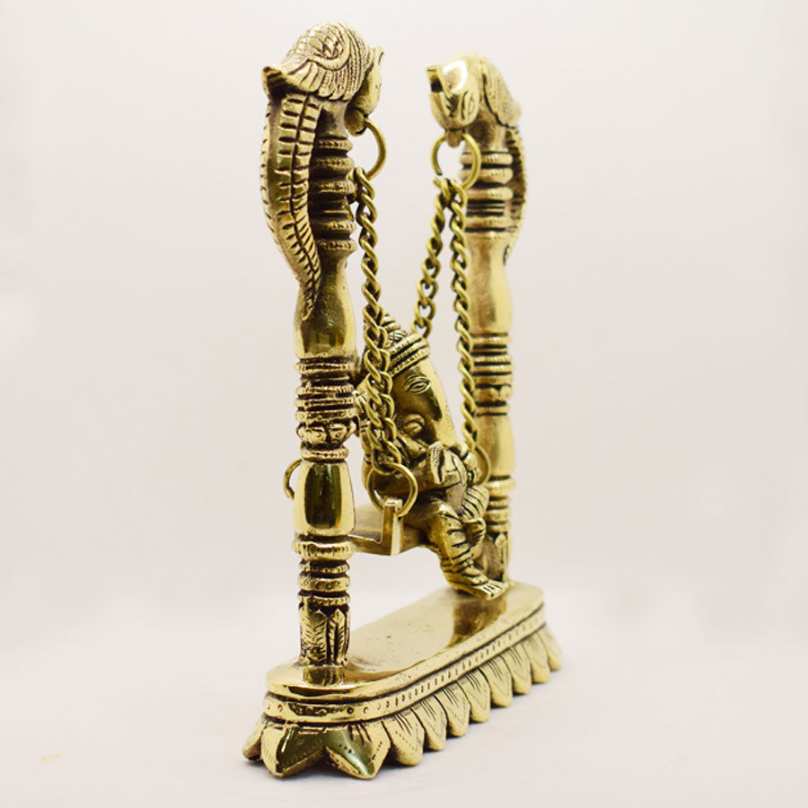 LORD GANESHA IDOL STATUE ON SWING