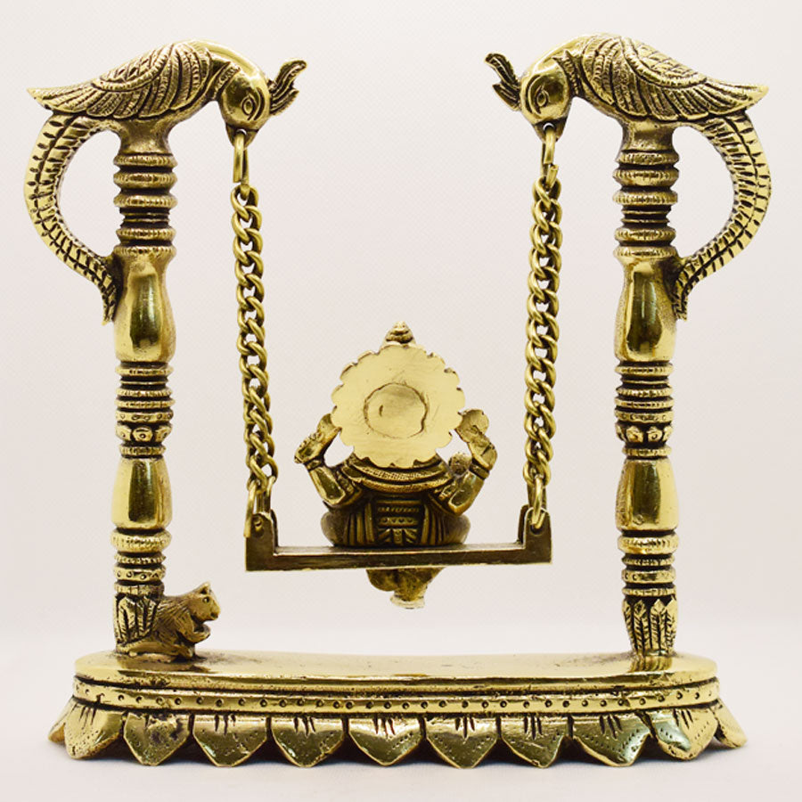 LORD GANESHA IDOL STATUE ON SWING