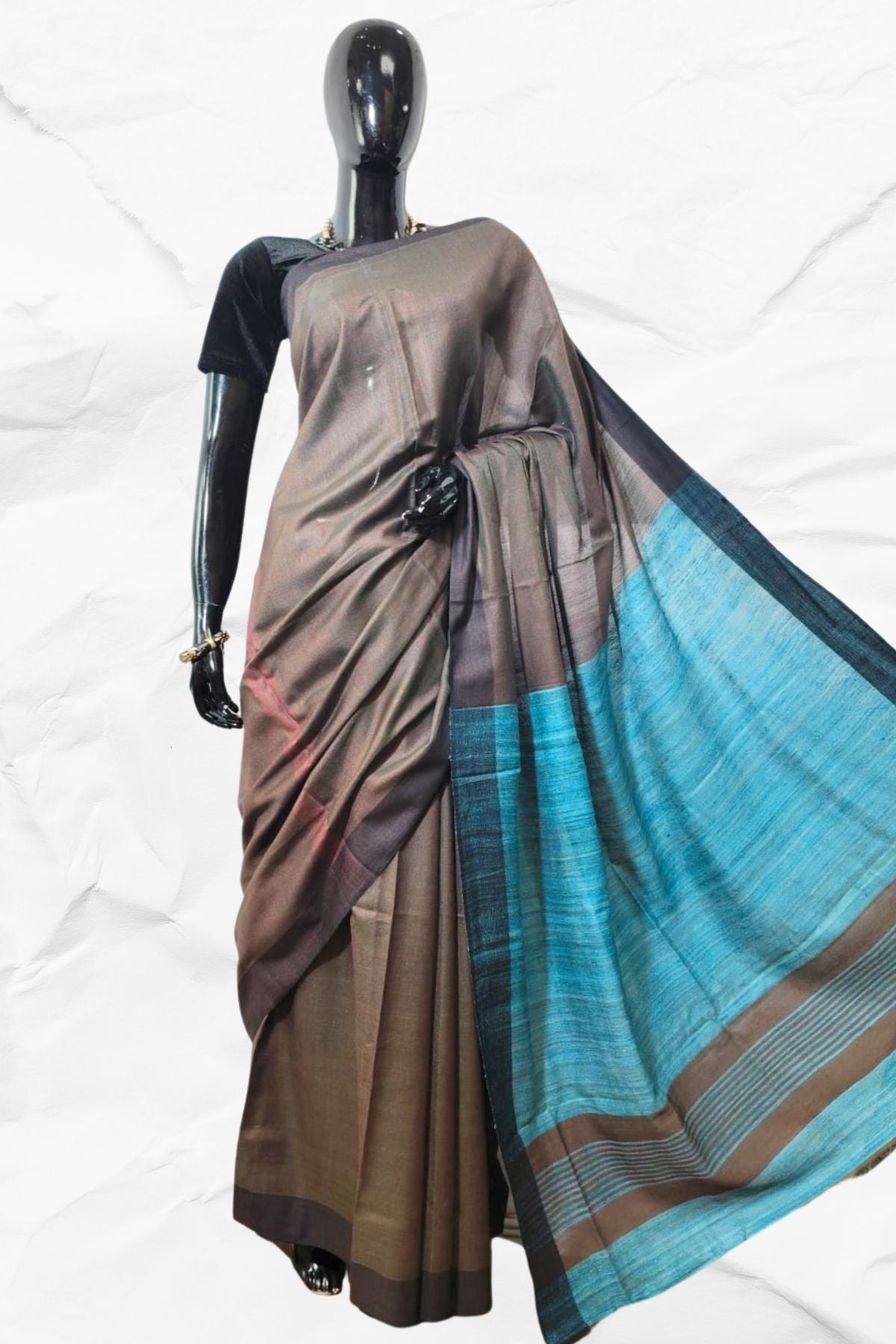 Mulberry Tussar Silk Saree (MS-02)