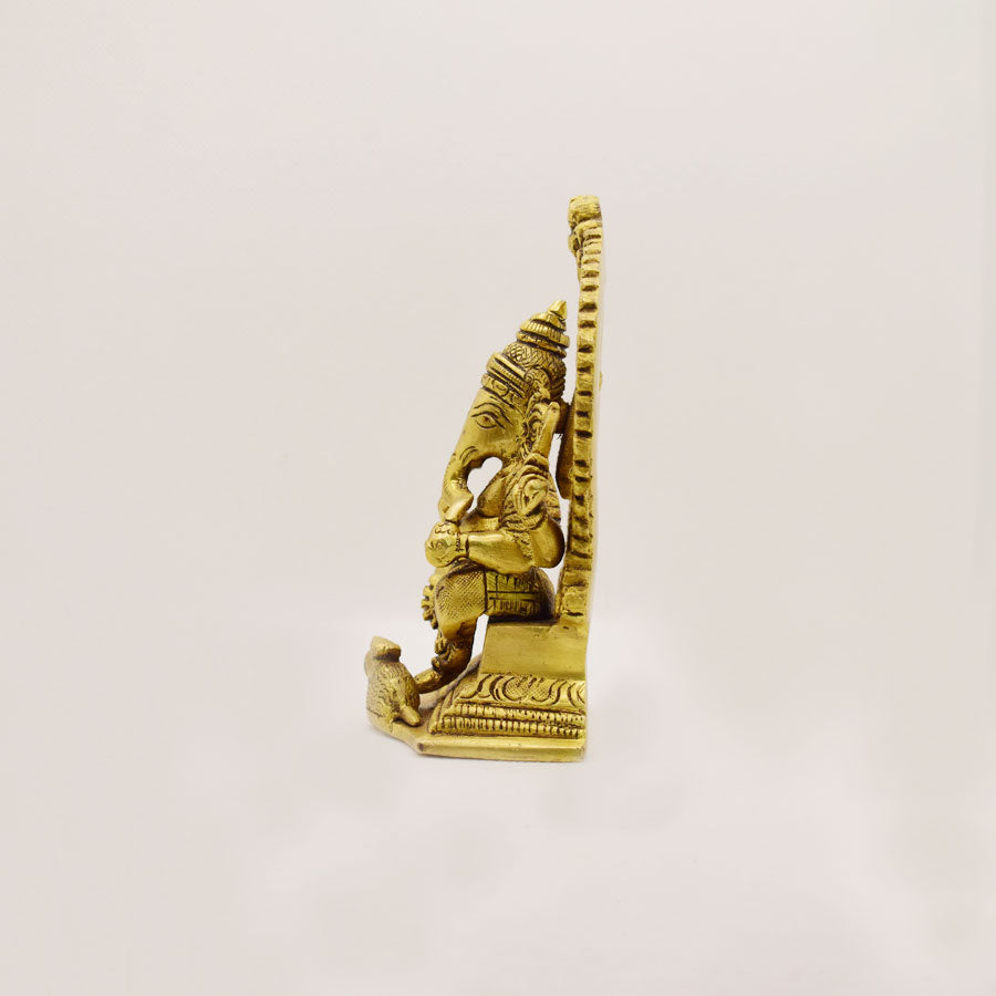 TRADITIONAL BRASS GANESHA WITH ARCH