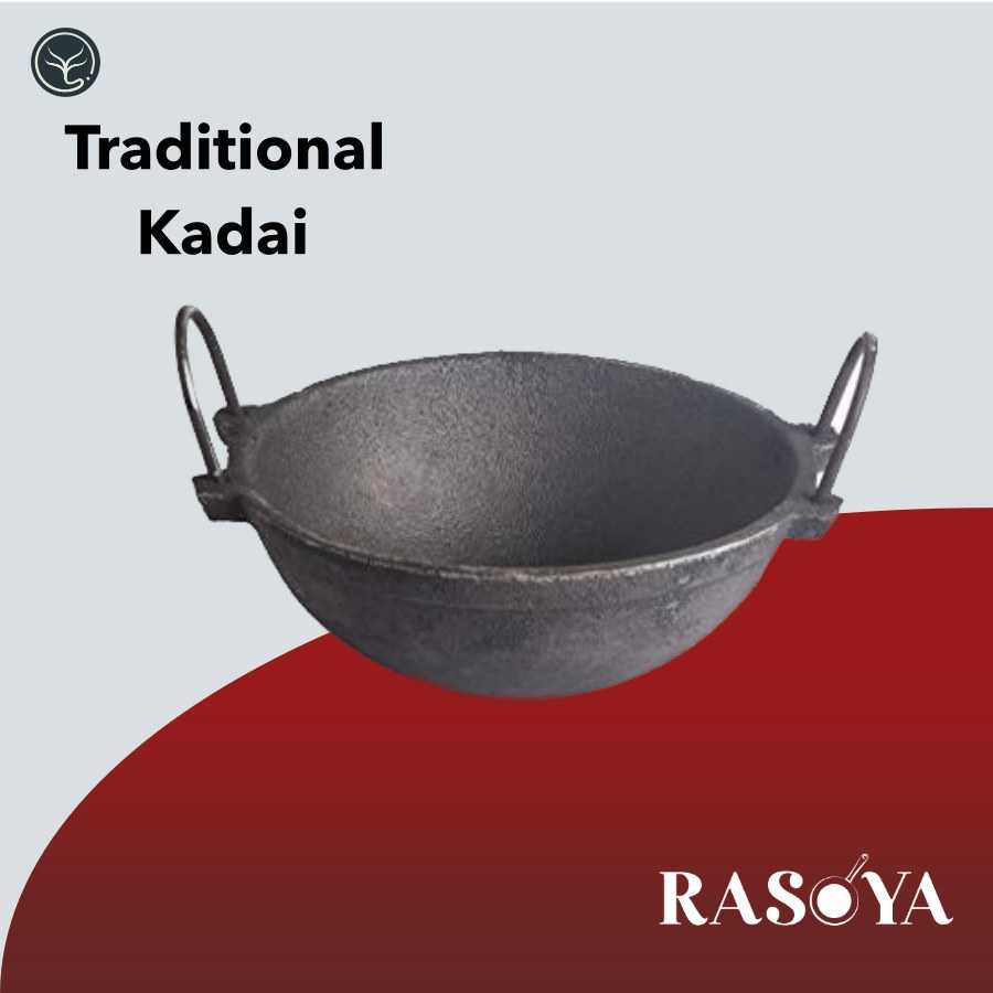 8" Inch traditional Cast Iron Kadai