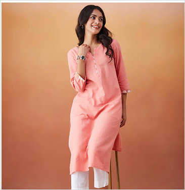 Pink Kurta