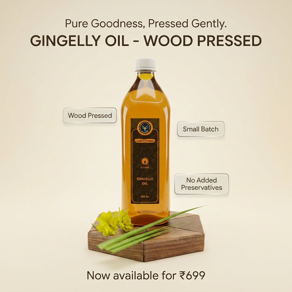 GINGELLY OIL - WOOD PRESSED