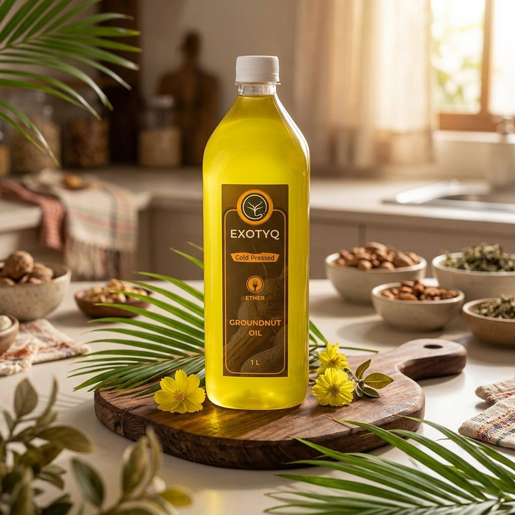 GROUND NUT OIL - WOOD PRESSED
