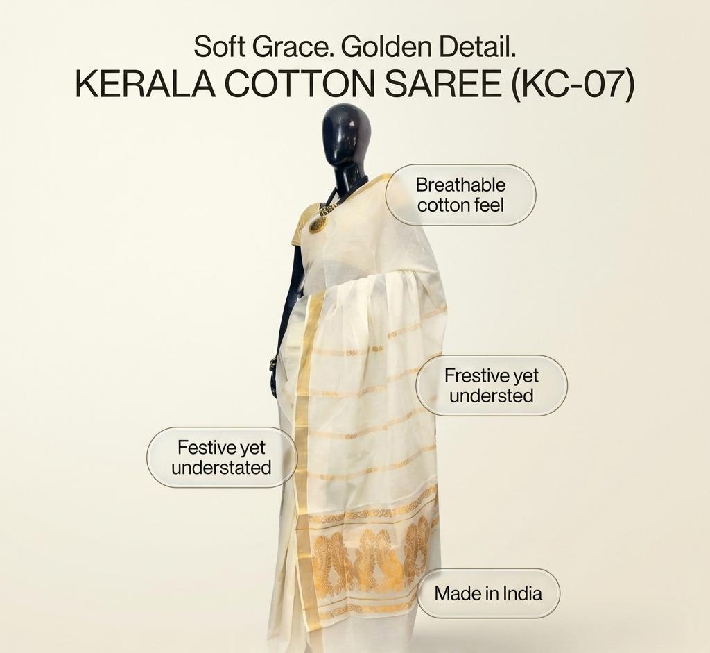 KERALA COTTON SAREE (KC-07)