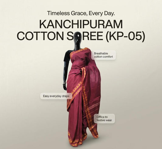 KANCHIPURAM COTTON SAREE (KP-05)