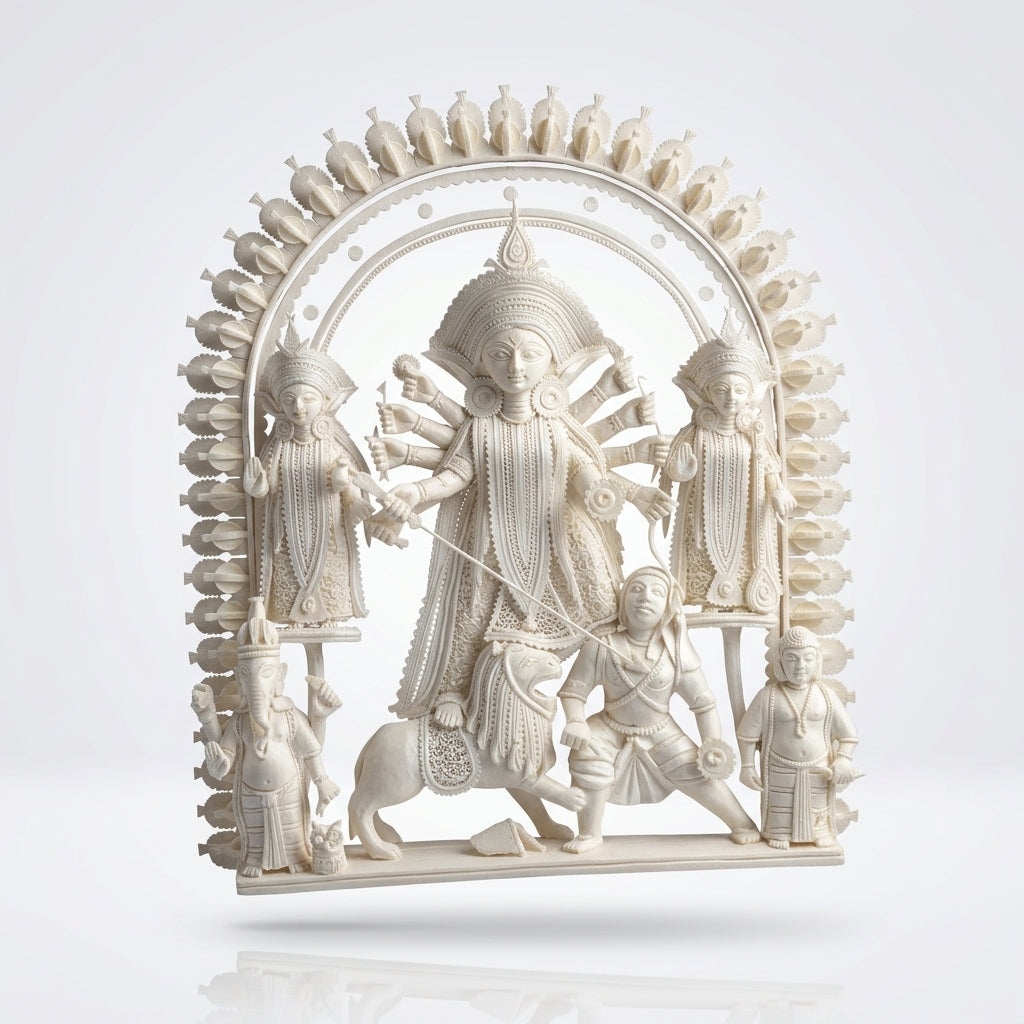 SHOLA DECORATIVE DURGA FAMILY