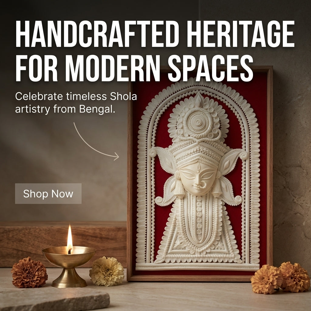 SHOLA DECORATIVE DURGA FACE