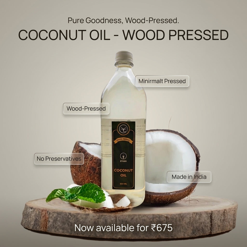 COCONUT OIL - WOOD PRESSED