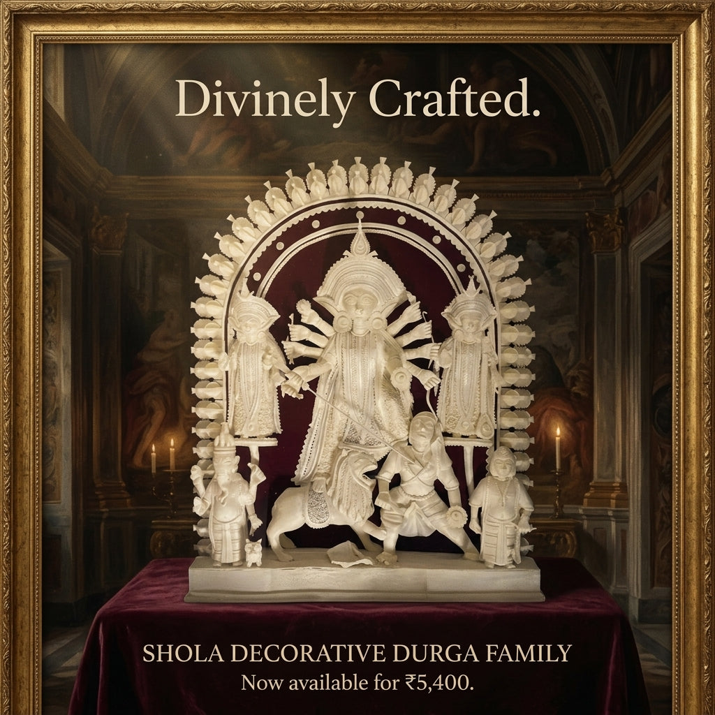 SHOLA DECORATIVE DURGA FAMILY