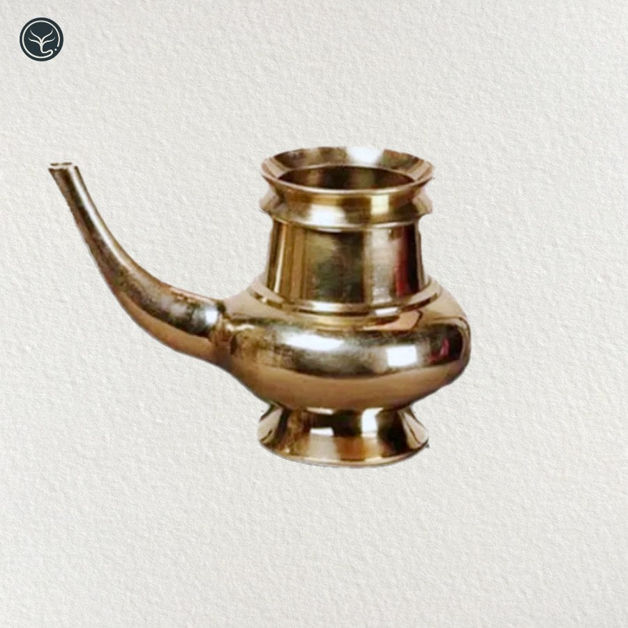 BRASS KINDI OR VESSEL WITH SPROUT