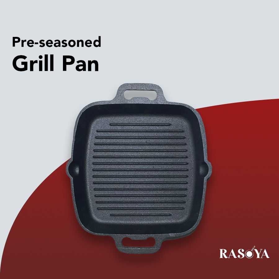 Cast Iron Grill Pan 10" - Pre-seasoned