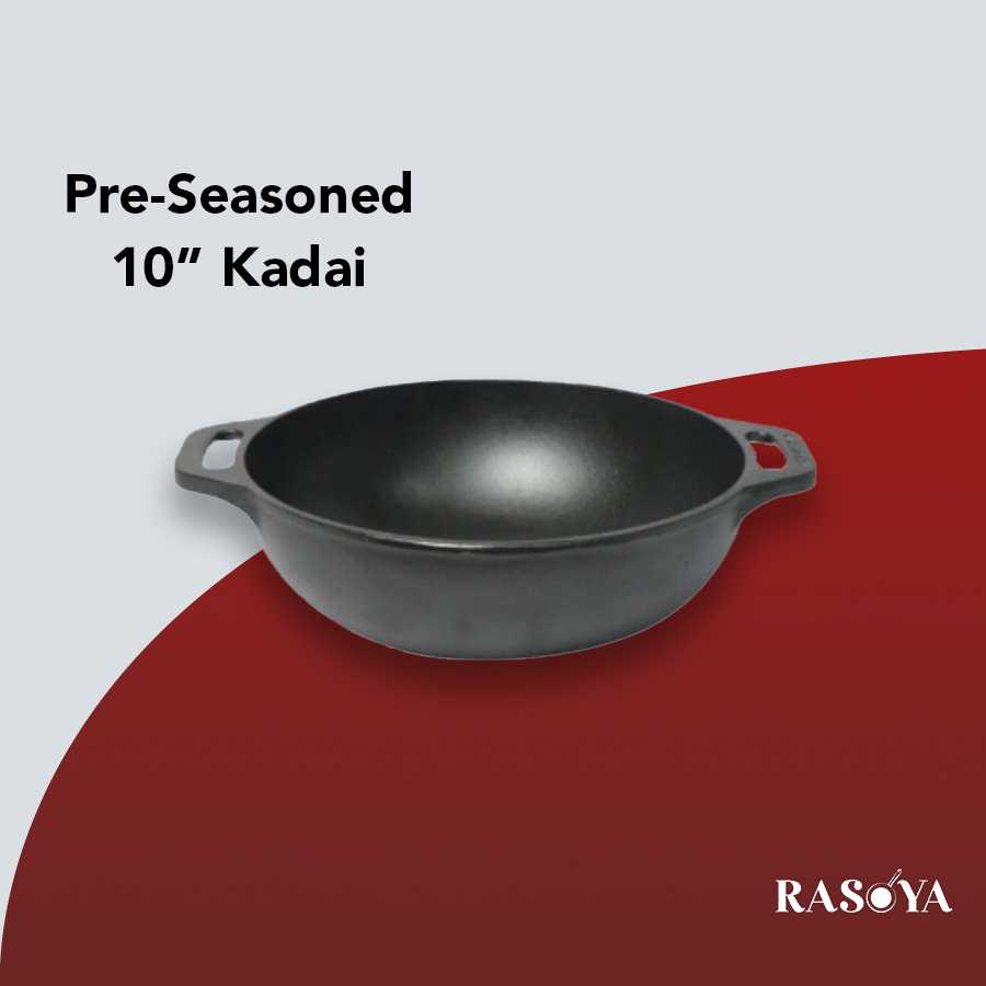 Cast Iron Kadai 10" - Pre-seasoned